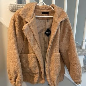 Tan Sherpa Jacket
